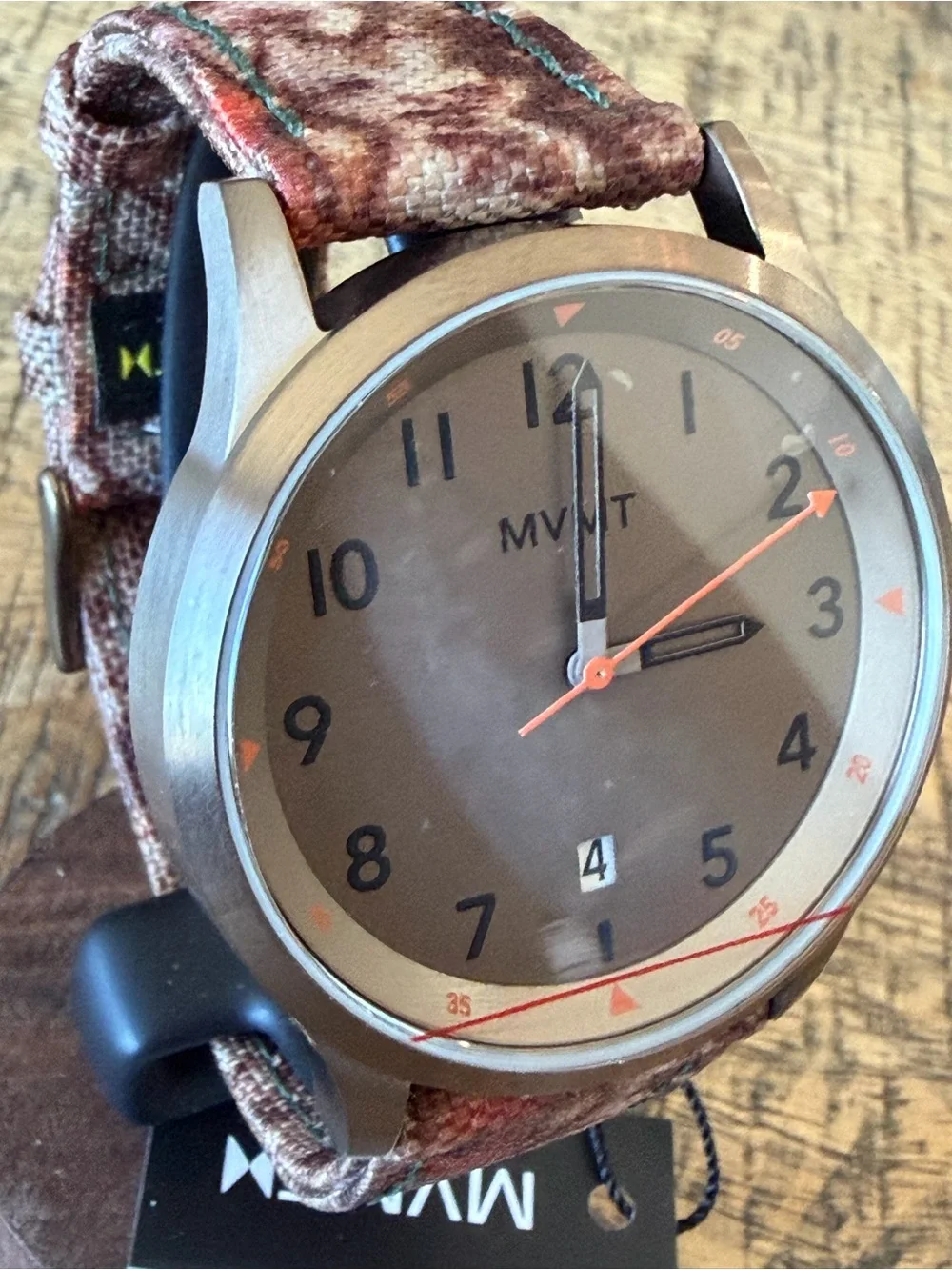 MVMT by Movado Field Watch - Camo Strap, Brown Dial, New in Box!